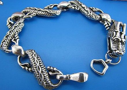 Bracelete masculino - dragão - frete gratis