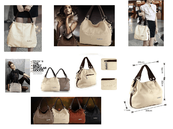 Bolsa de couro - Design Europeu lançamento