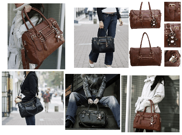 Bolsa fashion couro