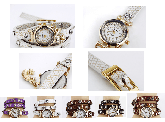 Relogio pulseira com strass