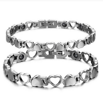 Pulseira inox energia magnetica feminina - frete gratis