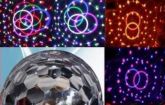 Bola de Cristal 6 leds coloridos - Bivolt Frete Gratis