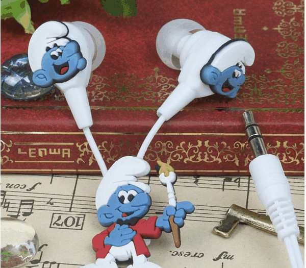 Fone de ouvido - smurfs - frete gratis