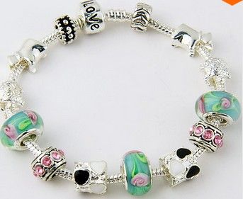 Bracelete Bangle Charme Europeu - Frete Gratis