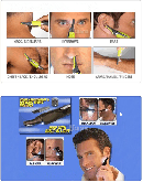 Trimmer de pelos e sobrancelhas com led - frete gratis