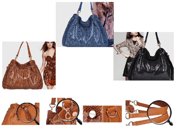 Bolsa fashion brilhante