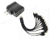 Cabo USB 10 em 1 Universal + carregador usb bivolt