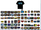 Tshirt LED Activada por Som - Modelos diversos