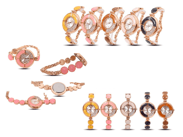 Relogio Fashion Strass luminosa de cristal Ágata