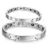 Pulseira inox energia magnetica - frete gratis