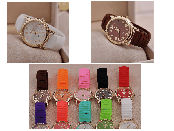 Relogio Fashion pulseira silicone