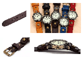 Relogio pulseira de couro classic casual