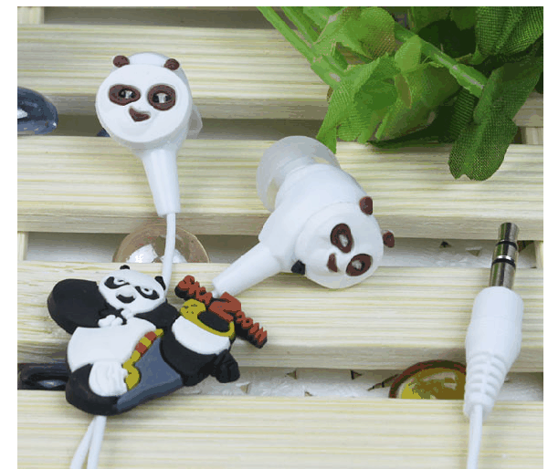 Fone de ouvido - kung fu panda - frete gratis
