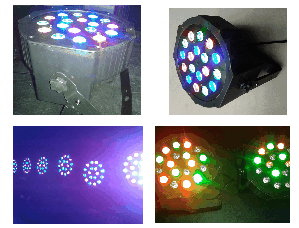 Led luz palco de alta potência RGB Com DMX512